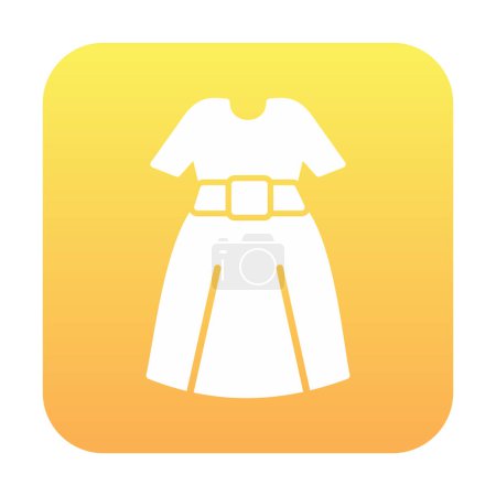 Illustration for Dress web icon, vector illustration - Royalty Free Image