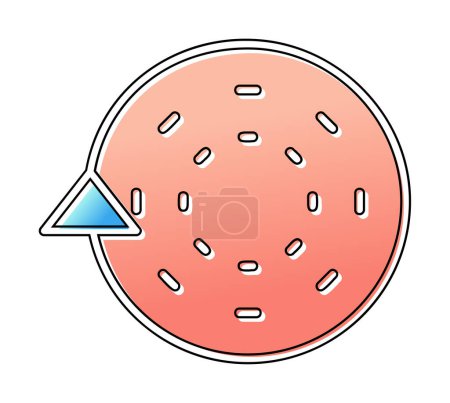 Ilustración de Estructura de microorganismos. Bacterias o microbios icono - Imagen libre de derechos