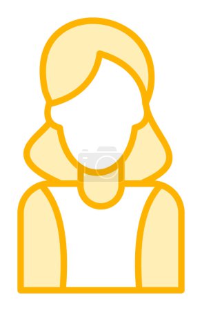 Illustration for Woman avatar icon, vector illustration - Royalty Free Image