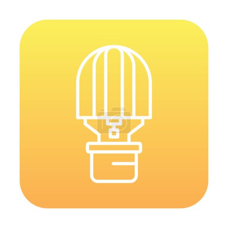 Téléchargez les illustrations : Illustration vectorielle d'icône de ballon à air chaud - en licence libre de droit