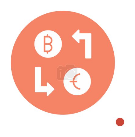 Illustration for Money exchange icon, vector illustration - Royalty Free Image