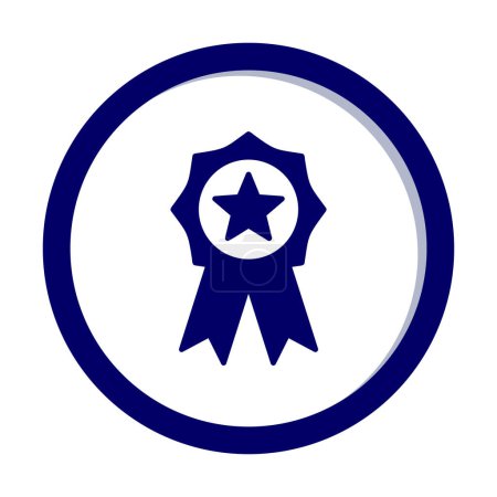 Ilustración de Premio insignia línea icono diseño - Imagen libre de derechos