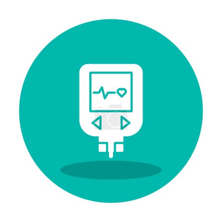 Illustration for Modern graphic  simple Glucometer icon vector - Royalty Free Image
