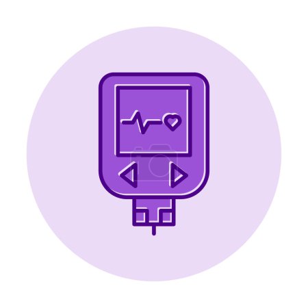 moderno gráfico simple Glucometer icono 
