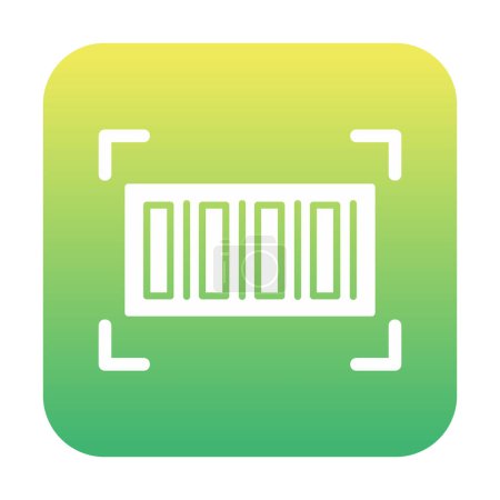 Ilustración de Diseño de icono de línea de vector de código de barras - Imagen libre de derechos