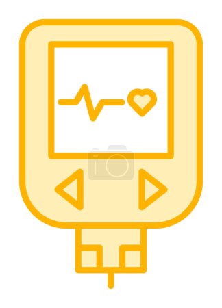 Illustration for Modern graphic  simple Glucometer icon - Royalty Free Image