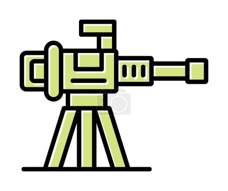 Illustration for Machine gun icon vector illustration - Royalty Free Image