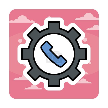 Illustration for Technical Support icon vector illustration - Royalty Free Image