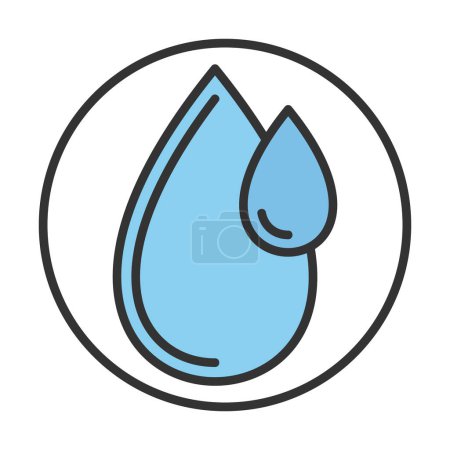 Ilustración de Icono web gota de agua, ilustración de vectores - Imagen libre de derechos