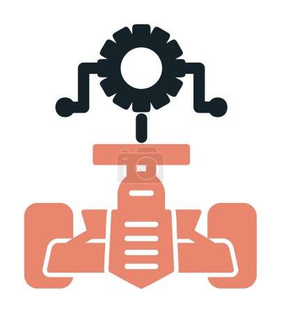Illustration for Vector illustration of Car Setting icon - Royalty Free Image