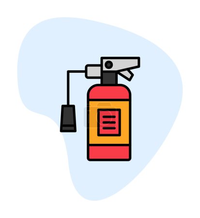 Ilustración de Ilustración vectorial del icono del extintor de incendios - Imagen libre de derechos