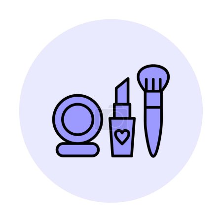 Ilustración de Maquillaje herramientas icono web, vector de ilustración - Imagen libre de derechos