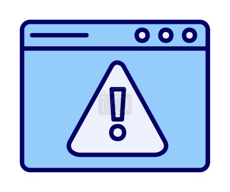 Illustration for Simple Web Warning icon, vector illustration - Royalty Free Image
