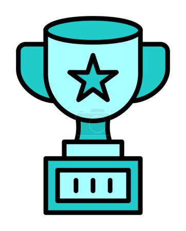 Illustration for Simple  trophy element  icon  illustration - Royalty Free Image