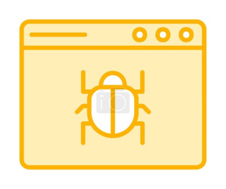 Téléchargez les illustrations : Icône Bug Sign. Symbole de virus, illustration vectorielle. - en licence libre de droit