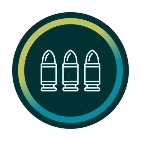 Illustration for Bullets web icon, vector illustration - Royalty Free Image
