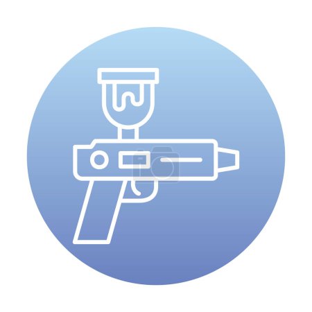 Illustration for Spray Gun icon vector illustration - Royalty Free Image