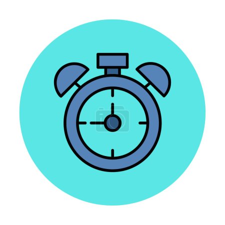 Ilustración de Reloj despertador icono web, ilustración vectorial - Imagen libre de derechos