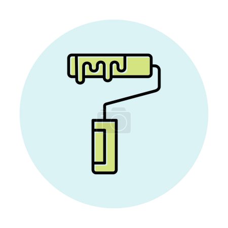 Illustration for Vector illustration of modern Paint Roller icon - Royalty Free Image