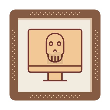 Ilustración de Icono de pantalla de computadora muerta, ilustración vectorial - Imagen libre de derechos