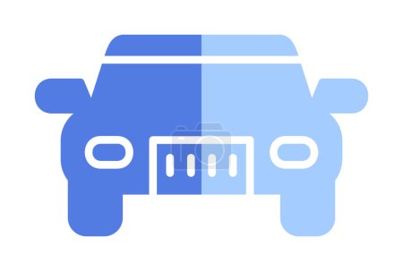 Illustration for Car web icon simple illustration - Royalty Free Image