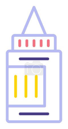 Illustration for Paint tube. web icon vector illustration - Royalty Free Image