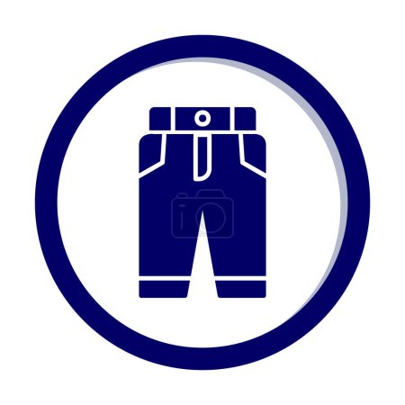 Illustration for Pants. web icon simple illustration - Royalty Free Image