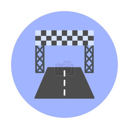 Ilustración de Racetrack icono vector ilustración - Imagen libre de derechos