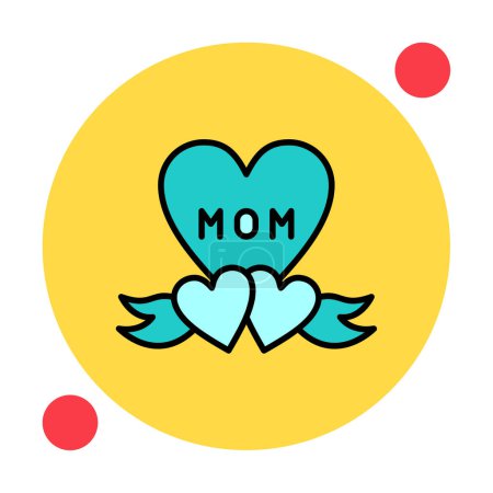 Téléchargez les illustrations : L'icône de la fête des mères. Illustration vectorielle. - en licence libre de droit
