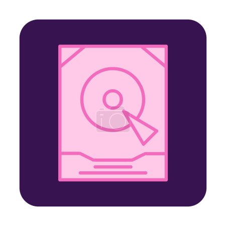 Ilustración de Icono de ilustración de vector de disco duro - Imagen libre de derechos