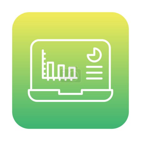 Illustration for Analytics icon design template vector isolated illustration - Royalty Free Image