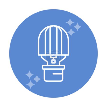 Illustration for Hot Air Balloon  icon vector illustration  design - Royalty Free Image
