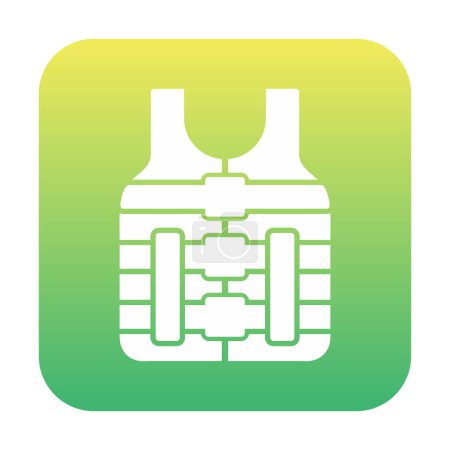 Illustration for Safety Vest icon, vector illustration - Royalty Free Image