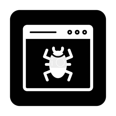 Ilustración de Sitio web prohibido vector icono - Imagen libre de derechos