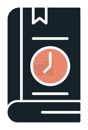 Illustration for Book Time Limit icon, vector illustration - Royalty Free Image