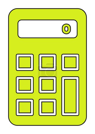 Illustration for Calculator web  icon vector illustration - Royalty Free Image