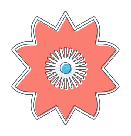 Illustration for Sakura flower icon, vector illustration - Royalty Free Image
