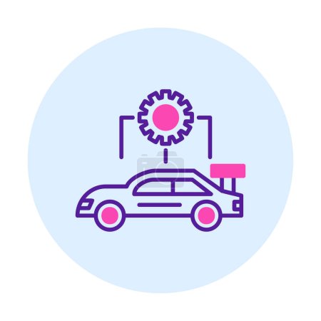 Illustration for Car service icon vector illustration design. Car Configuration - Royalty Free Image