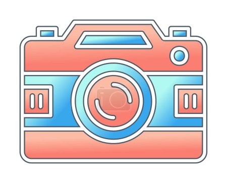 Ilustración de Ilustración simple icono de la cámara vector - Imagen libre de derechos