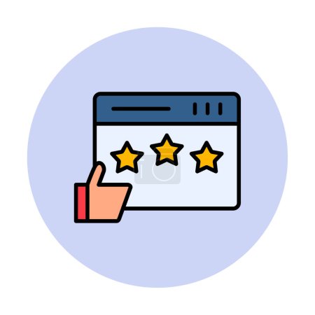 Illustration for Review sign icon vector illustration - Royalty Free Image