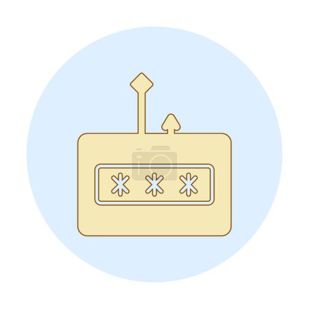 Illustration for Simple Phishing  icon, flat design illustration - Royalty Free Image