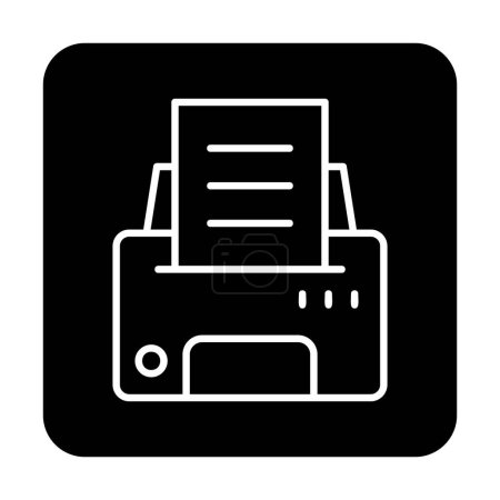 Ilustración de Icono de la impresora vector ilustración - Imagen libre de derechos