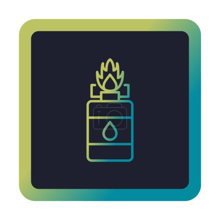 Illustration for Simple Camping Gas  icon illustration - Royalty Free Image