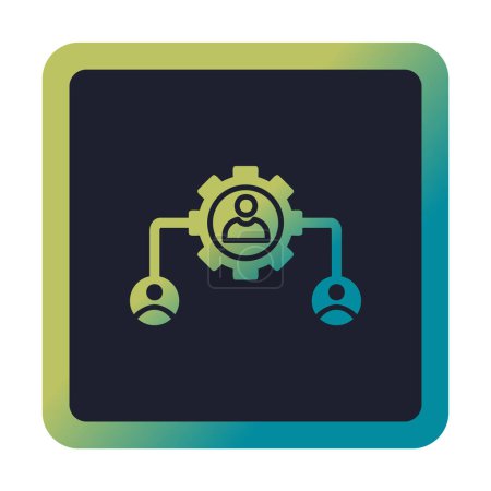 Illustration for Simple flat Management  icon.  vector illustration - Royalty Free Image