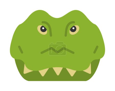 Illustration for Simple Crocodile icon, vector illustration - Royalty Free Image