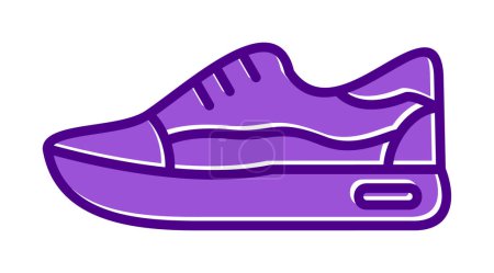 Téléchargez les illustrations : Illustration vectorielle de conception de chaussures de sport - en licence libre de droit