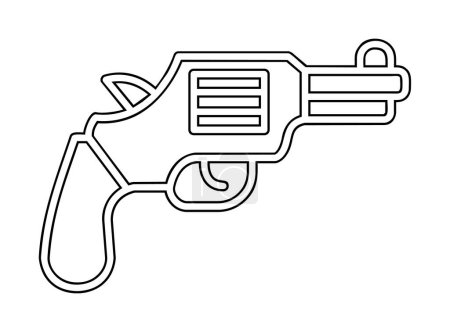 Ilustración de Pistola arma icono vector ilustración diseño - Imagen libre de derechos
