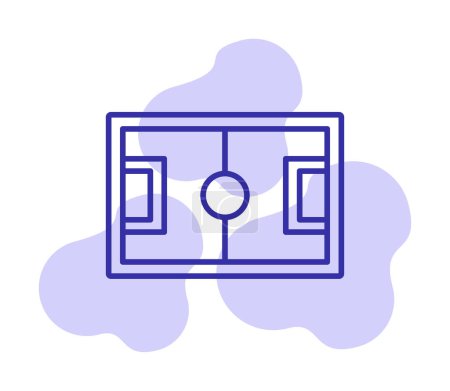 Illustration for Football Ground icon vector illustration design - Royalty Free Image