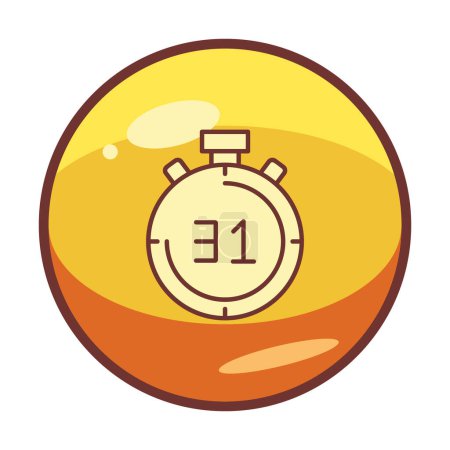 Illustration for Flat  modern stopwatch icon vector illustration - Royalty Free Image
