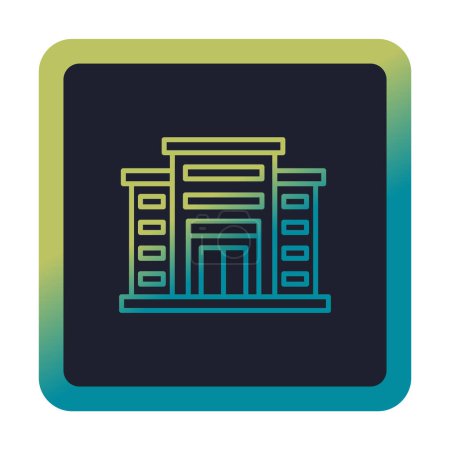 Illustration for Shopping centre icon. Mall building web icon, vector illustration - Royalty Free Image